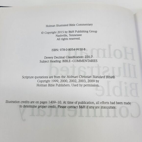 Holman Illustrated Bible Commentary Hardcover Clendenen, Howard - Picture 7 of 13